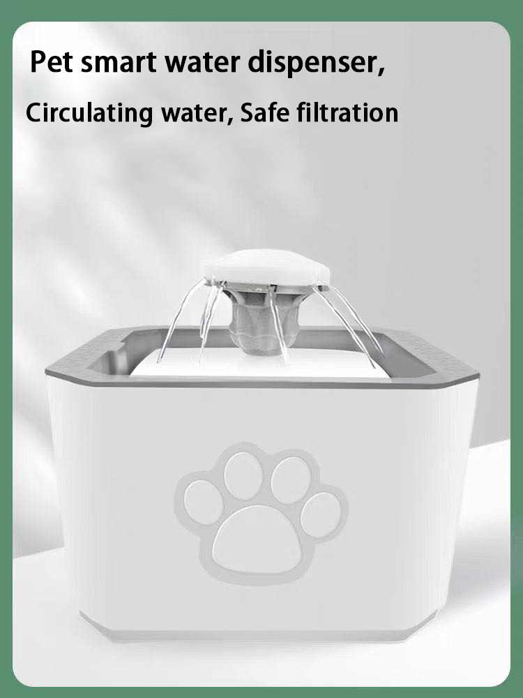 pet smart water dispenser, circulating water, safe filtration