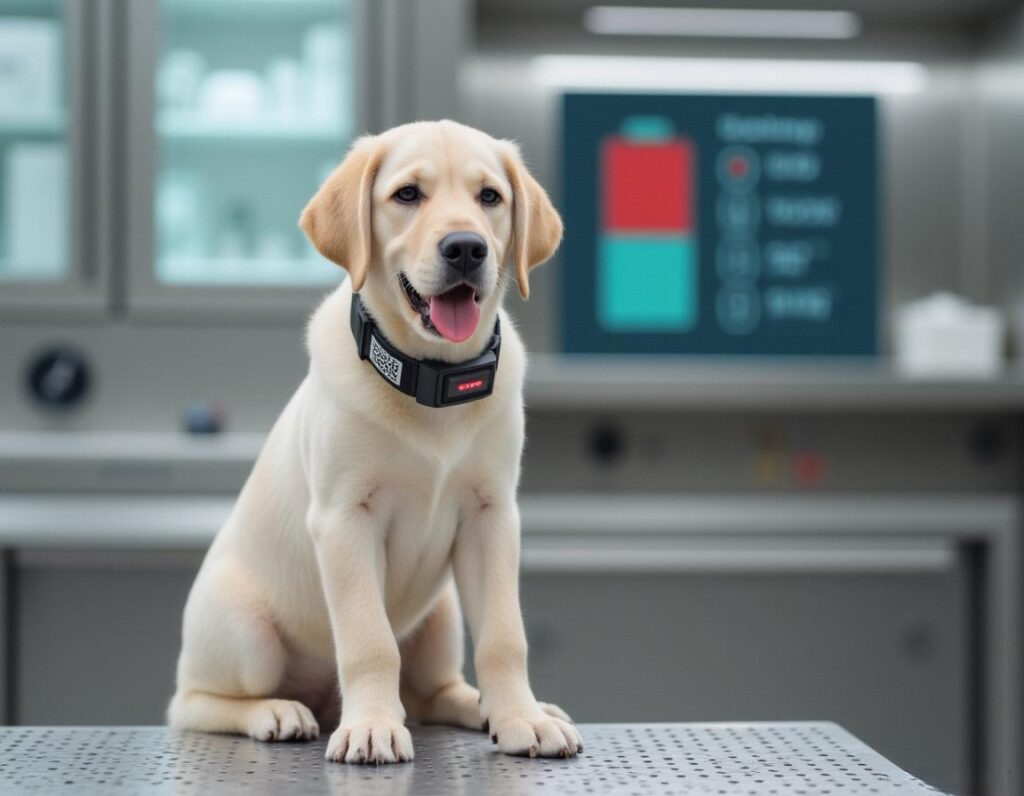 a dogs gps is low battery