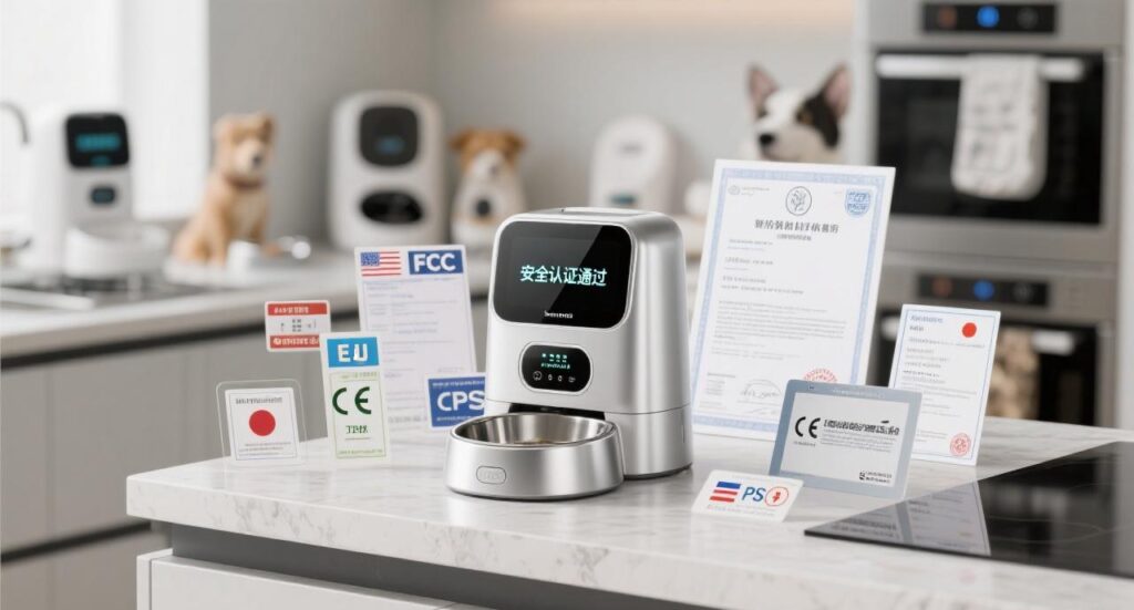 smart pet dispenser approved by certifications