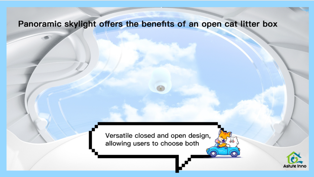 astute inno cat smart litter box have skylight