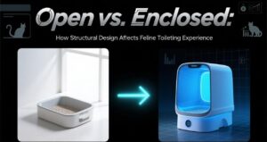 open vs. enclosed how structural design affects feline toileting experience