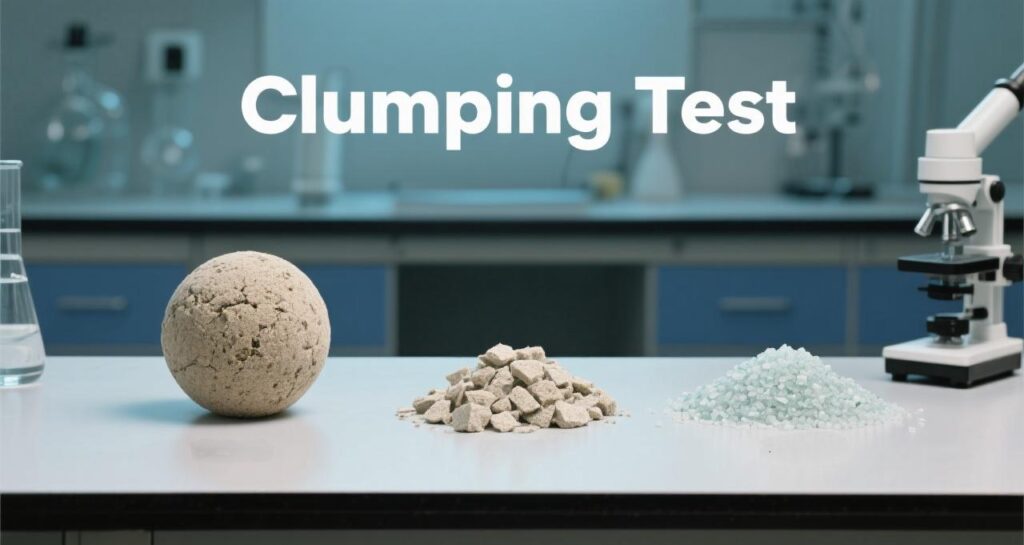 clumping test of several kinds of cat litter